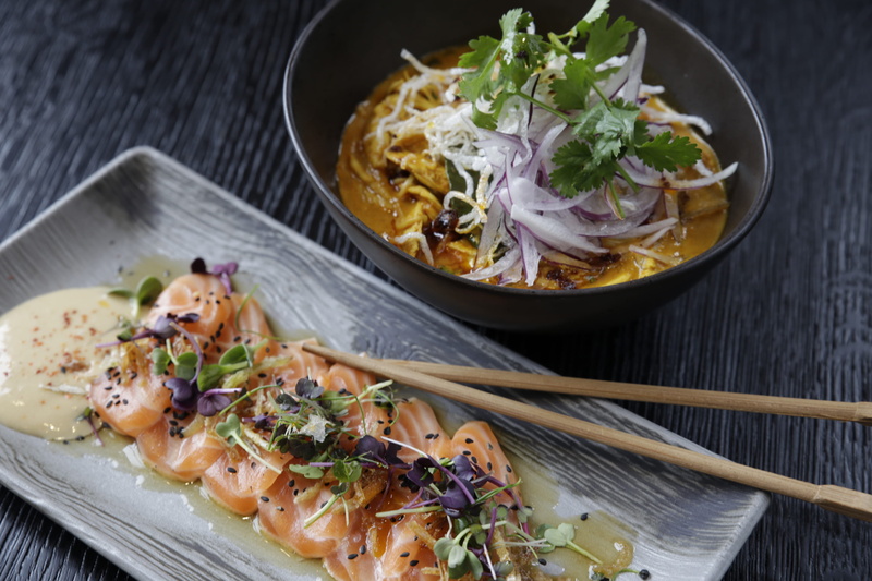 plate, meal, serving size, edible, fillet, onions, indoors, vegetable, table, asian food, chopsticks, dinner, italian food, tasty, food and drink, seafood