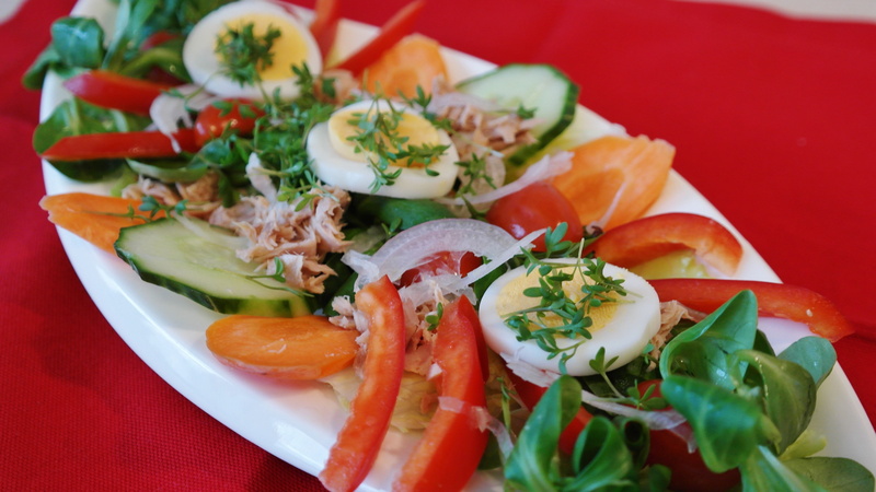 frisch, serving size, restaurant, appetizer, freshness, food, vegetable, onion, still life, paprika, plate, egg, food And Drink, cucumber, indoors, court