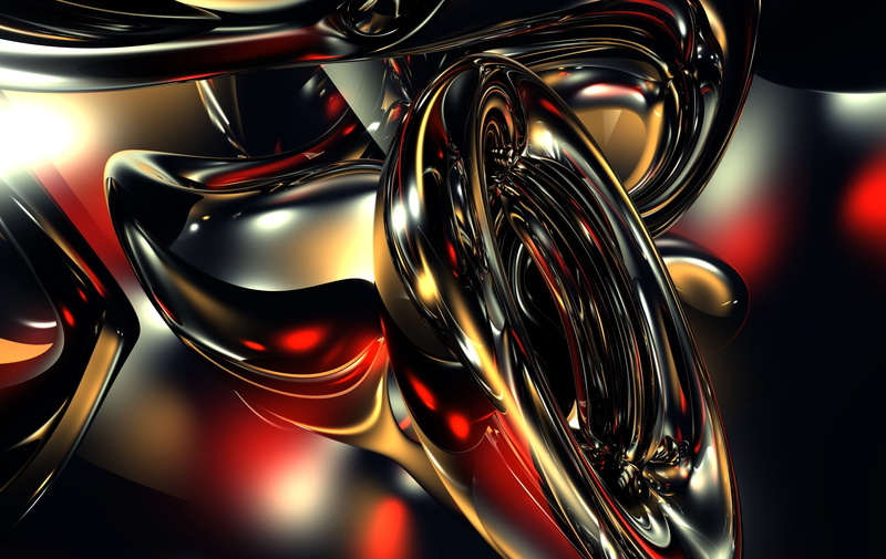 spoon, 3D, silver colored, pattern, black, focus on foreground, red, steel, lighting equipment, deep, metal, d, close-up, 720P, liquid, backgrounds, indoors