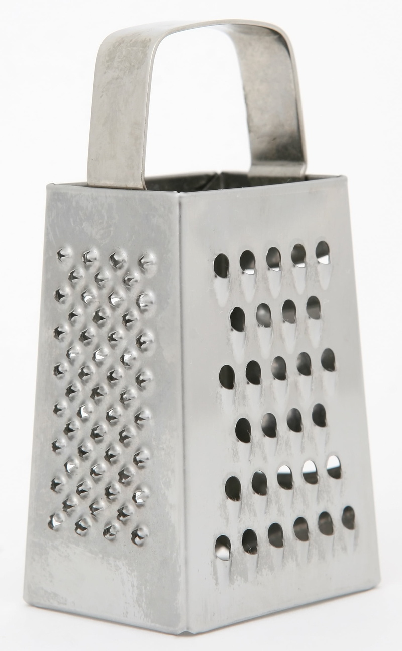 isolated, cuisine, chrome, pattern, utility, shred, high angle view, studio shot, isolation, cookery, cook, white background, accessory, food, no people