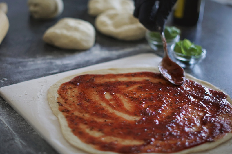 healthy eating, meat, handmade, pizza stone, kitchen, no people, close-up, indulgence, temptation, household equipment, still life, freshness, italy, indoors