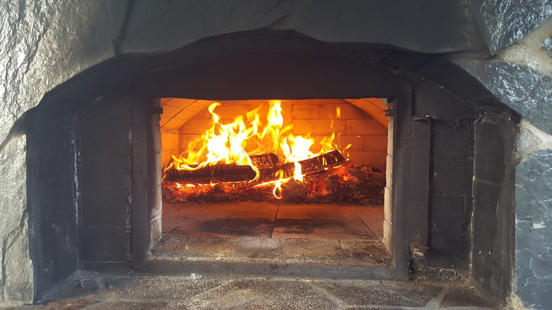 firewood, burning, brick, log, heat - Temperature, fireplace, cooking, orange color, fire - Natural Phenomenon, built structure, pizza, wood - Material