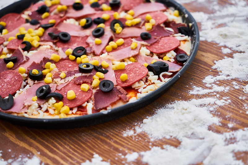 detail, raw, slice, photography, food photo, product photo, photo, healthy eating, freshness, health, close-up, vegetable, background, pizza, bakery, sauce