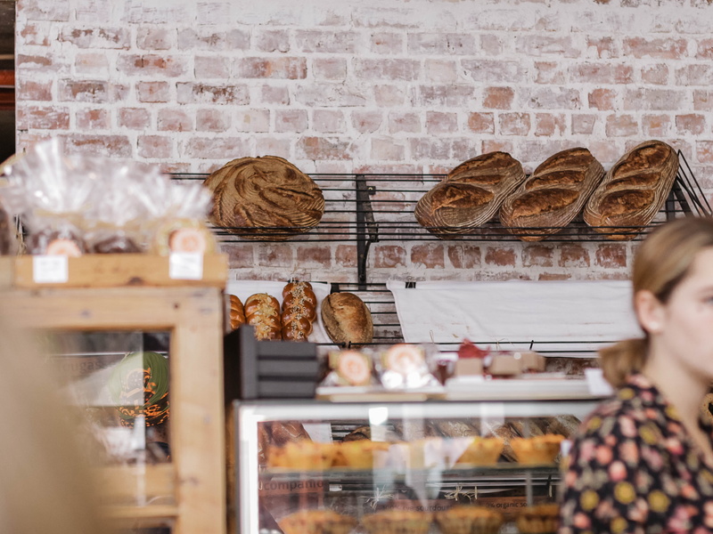 women, restaurant, table, pastry, saucer, coffee mug, occupation, mug, 4K, hipster, black, working, caucasian Ethnicity, display, bun, market, person