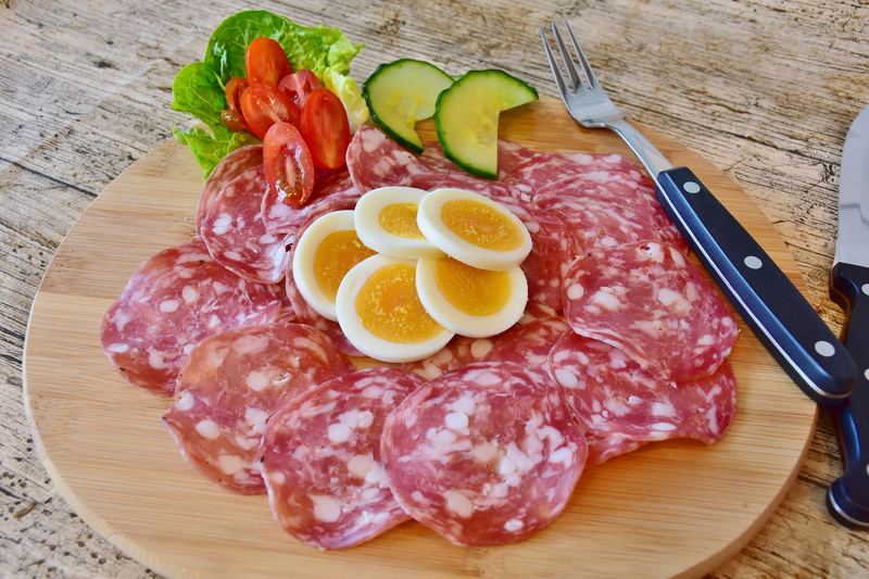 served, foodfoto, plate, ready-to-eat, delicious, still life, raw food, sliced, preparation, 5K, cucumber, tomato, egg, tomatoes, healthy eating, fat