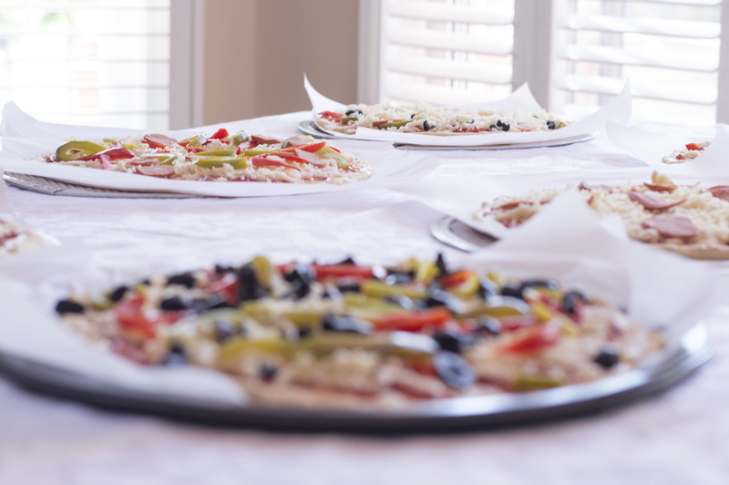 pepperoni, healthy eating, serving size, dinner, toppings, meal, dish, vegetable, table, plate, surface level, ready-to-eat, pizza, selective focus, food