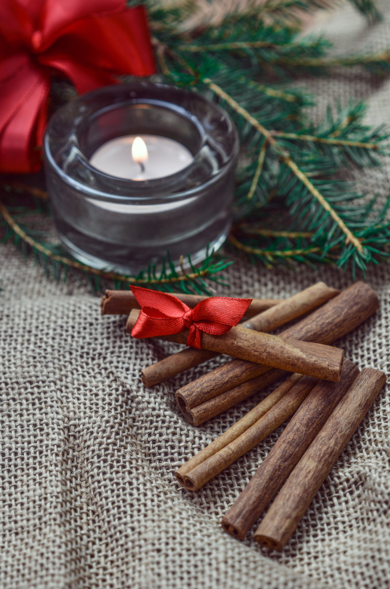 no people, fire, decoration, wellbeing, cinnamon, healthy lifestyle, food, 4K, christmas, flower, tea light, nature, food and drink, red, therapy, new year