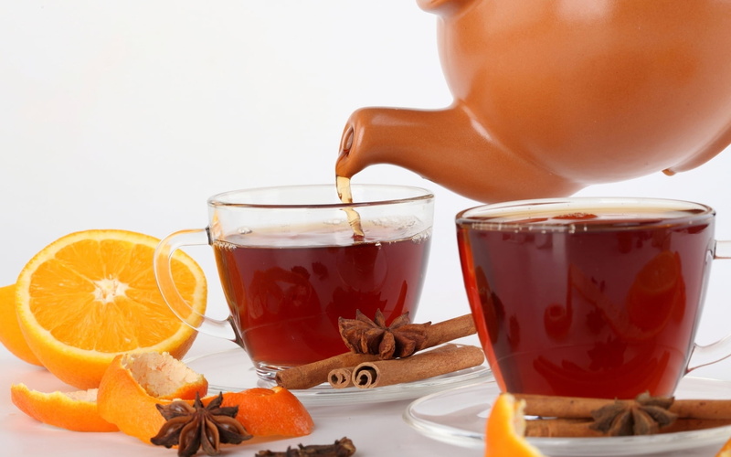 slice, honey, orange, refreshment, tea, drinking Glass, juice, healthy Eating, orange - Fruit, drink, 720P, tea cups, teapot, orange Color, fruit, freshness