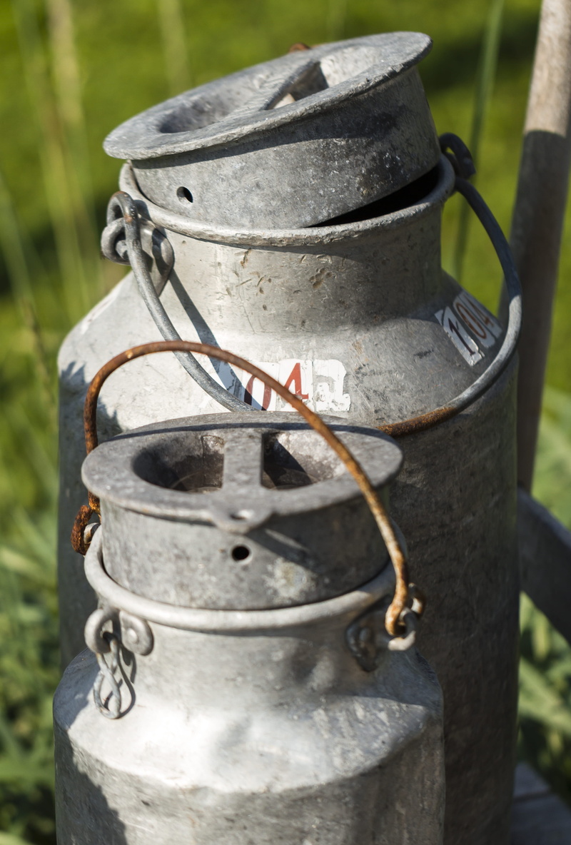 4K, nature, galvanized, heat - temperature, kitchen utensil, can, cream, handle, still life, dairy, focus on foreground, no people, farm, metal, camping stove