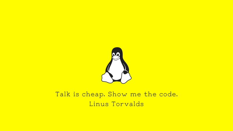 1080P, quote, Tux, Linux, minimalism, simple
