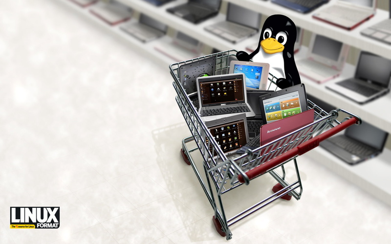 linux, tux, 1080P, penguins, laptops