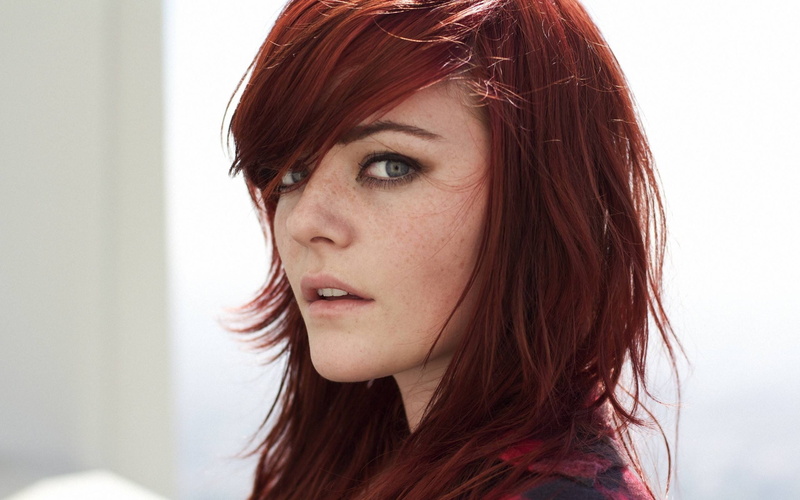 Kayla Maree, 2K, redhead, women, model, face