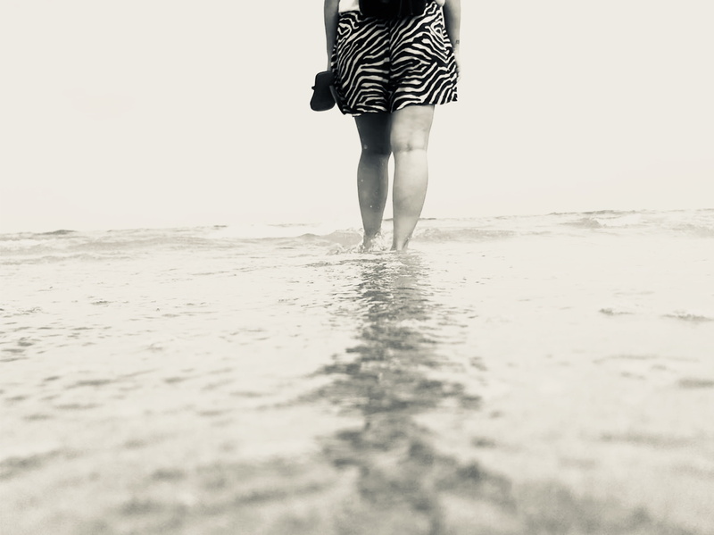 white, low section, lifestyles, sea, romania, day, sky, real people, 2K, land, standing, women, water, rear view, zebra, walking, calm, one person, eforie nord