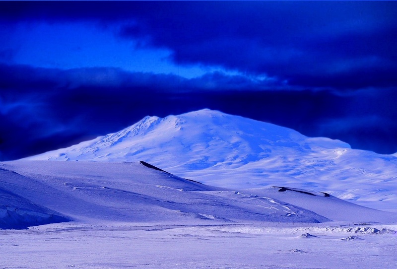 snowcapped mountain, wall, no people, landscape, scenics - nature, sky, artic, mountain peak, blue, idyllic, covered, antartique, mountain, cloud - sky