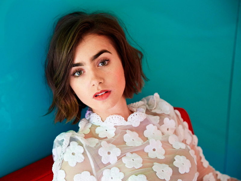 make-up, front view, beautiful woman, young women, Lily Collins, indoors, headshot, lily, young adult, redhead, real people, adult, beauty, hairstyle, looking at camera