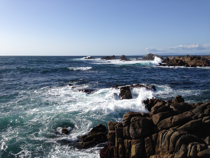 sunlight, summer, aquatic sport, sky, solid, wave, natural, outdoors, rocky coastline, rock - object, ca, vacation, hitting, power in nature, travel, water