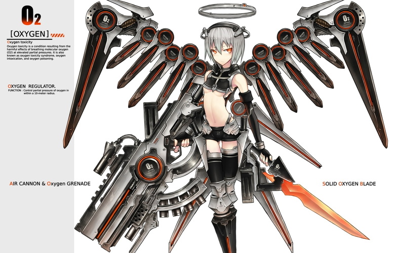 hd, smoke, red, wallpape, monsters, wings, hot, monster, anime, eyes, blood, Guns, 720P, demons, girls, x, fire, art