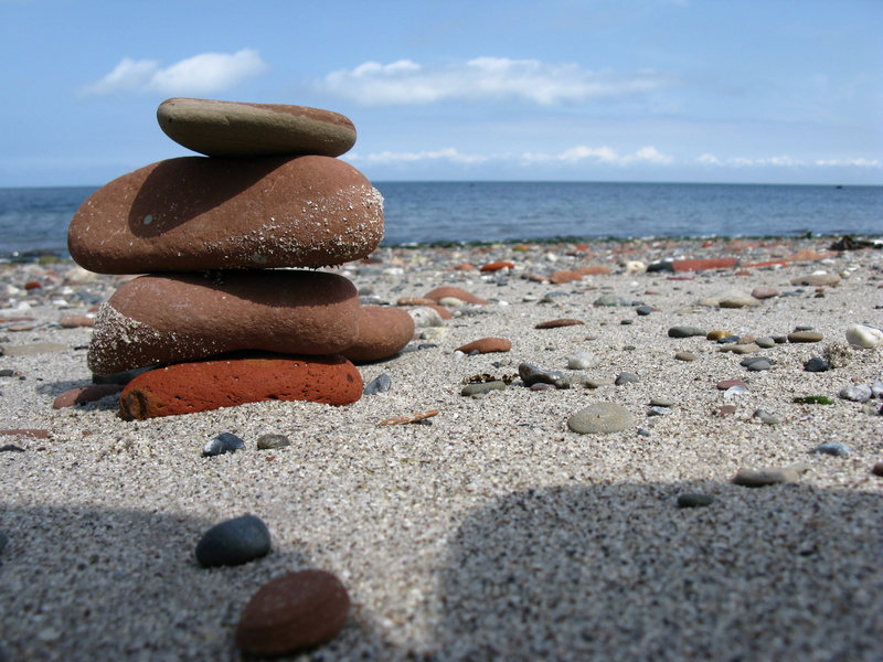 stone - Object, rock - Object, water, tranquility, stack Rock, day, summer, heap, zen-like, rock, outdoors, holiday, sand, stability, solid, pebble, horizon over water