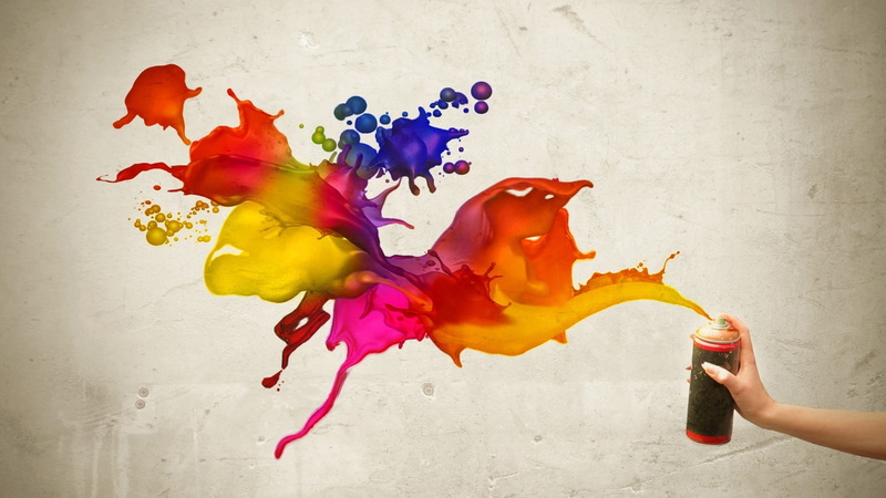 indoors, motion, painting, multi colored, close-up, paint, nature, human hand, red, creativity, one person, splashing, art and craft, black, decor, water