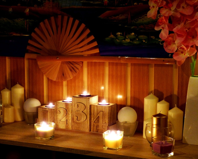 burning, lighting equipment, candle, table, tea light, decoration, six, 1080P, massage hungary, indoors, candles, flame, thai massage budapest, still life