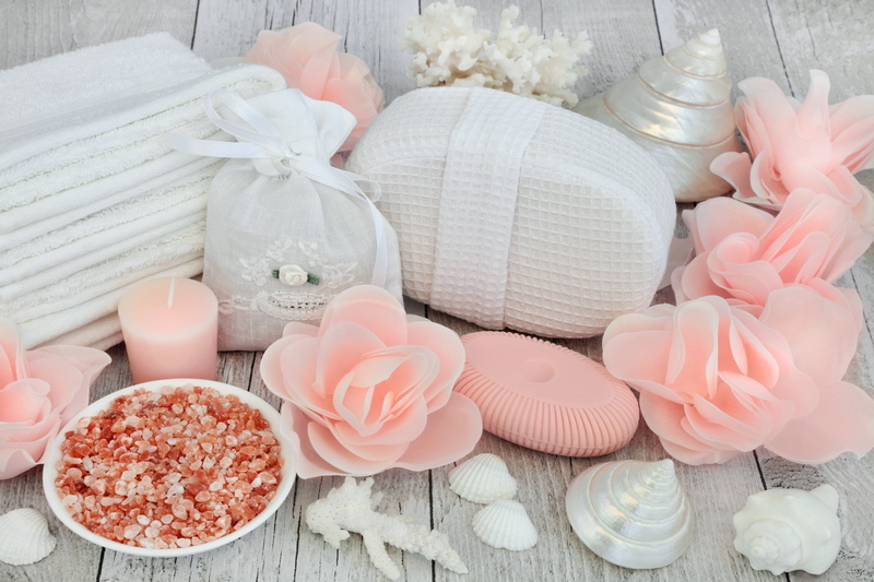 soap, candle, salt, 5K, spa, shell, flowers, bath, still life, seashells