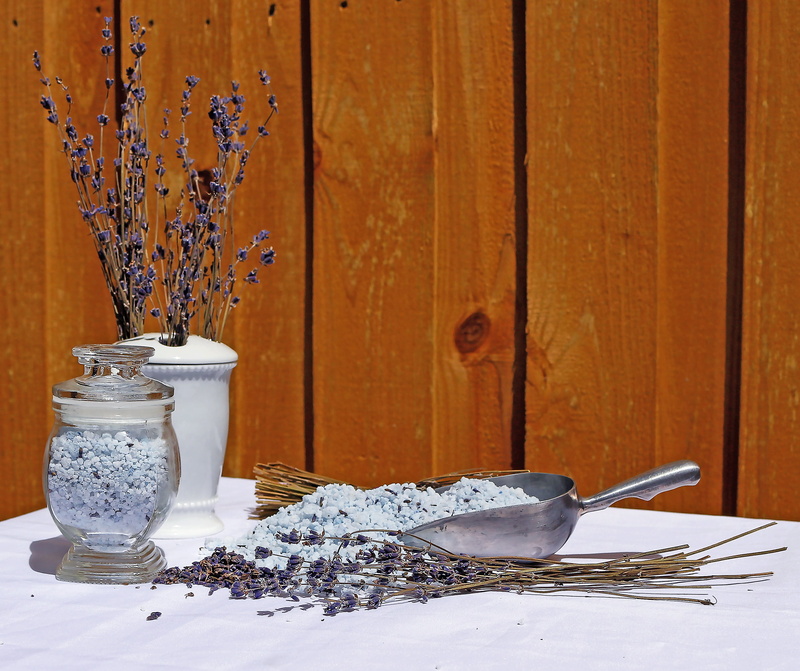 table, vase, decoration, container, food and drink, freshness, lavender, winter, food, snow, nature, glass, beauty, bath salts, plant, wood - Material
