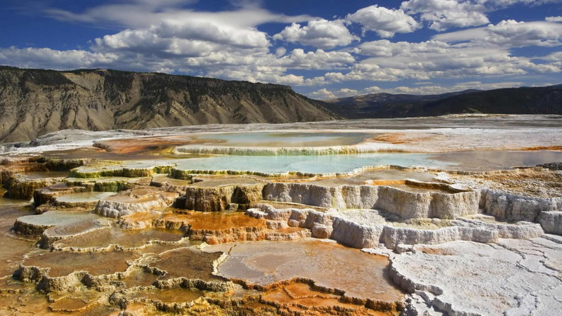 mountains, minerals, 1080P, flats, clouds, nature and landscapes, salt