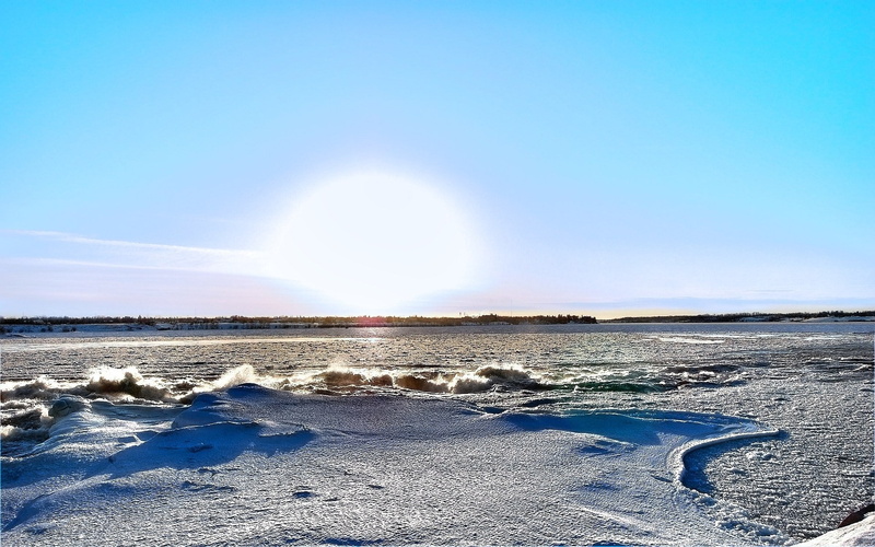 winter, sky, no people, background hd nature pics 1920x1200, snow, water, salt flat, outdoors, environment, landscape, cold temperature, blue, mineral