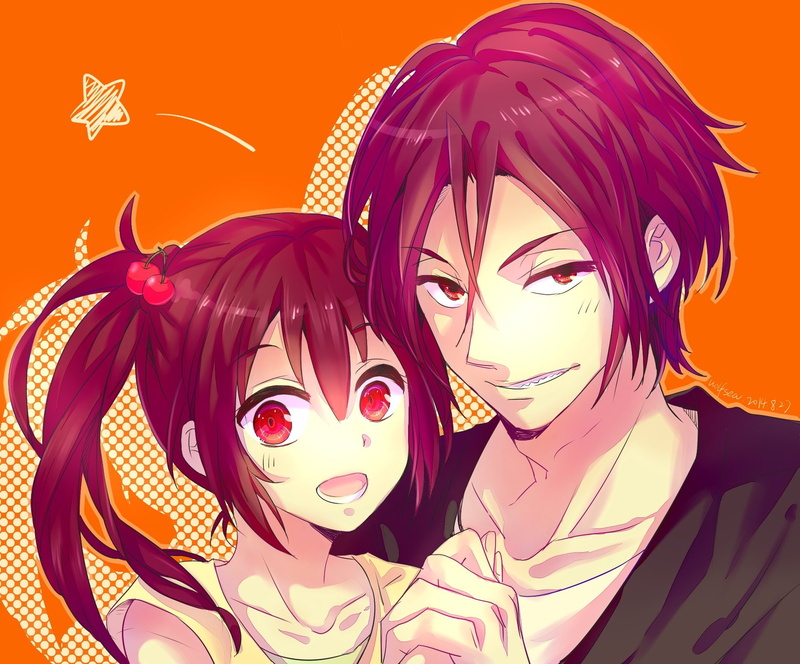 sister, gou, matsuoka, rin, orange, brother, 720P