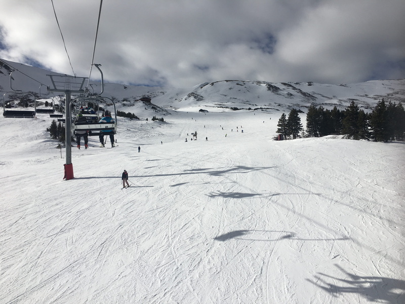 ski, clouds, cloud - sky, ski resort, day, sky, dillon, covering, landscape, nature, loveland ski area, winter sport, cold temperature, snowcapped mountain