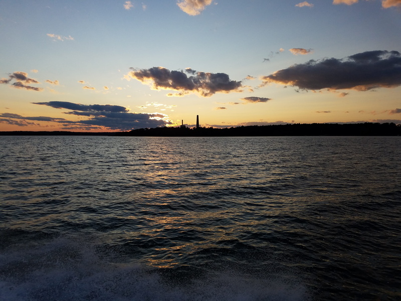silhouette, united states, water, waterfront, cloud - sky, 4K, nature, scenics - nature, sea, no people, beauty in nature, non-urban scene, sky, cousins island