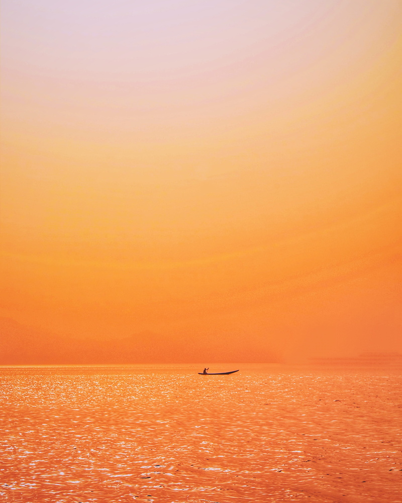 scenics - nature, leisure activities, vehicle, sunlight, orange color, vessel, horizon, 4K, sailing, horizon over water, body, mode of transportation