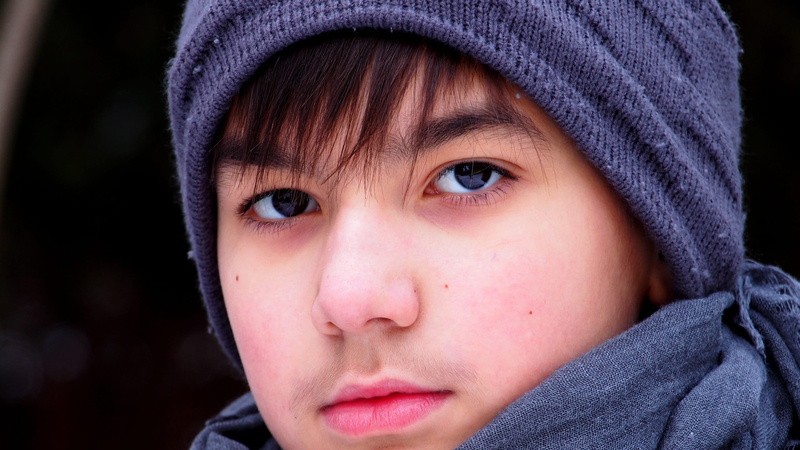 portrait, color Image, body part, attention, lifestyle, Eye, teenager mustache, caucasian Ethnicity, emotion, headshot, children only, sadness, contemplation