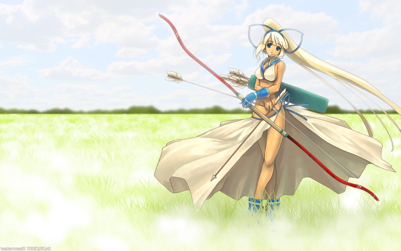 mina majikina samurai shodown queens blade rebellion anime girls archers, 720P