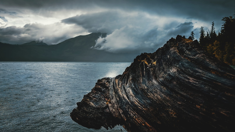 cloudy, 4K, scenics - nature, sky, storm, beauty in nature, no people, misty, clouds, tranquility, rock, rainy, cloud - sky, glacier national park, non-urban scene