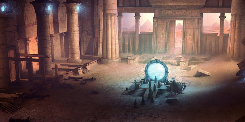 dark, pyramid, religion, 1080P, dirty, Stargate, ancient civilization, built Structure, day, the gates, indoors, ruined, movie, light - Natural Phenomenon