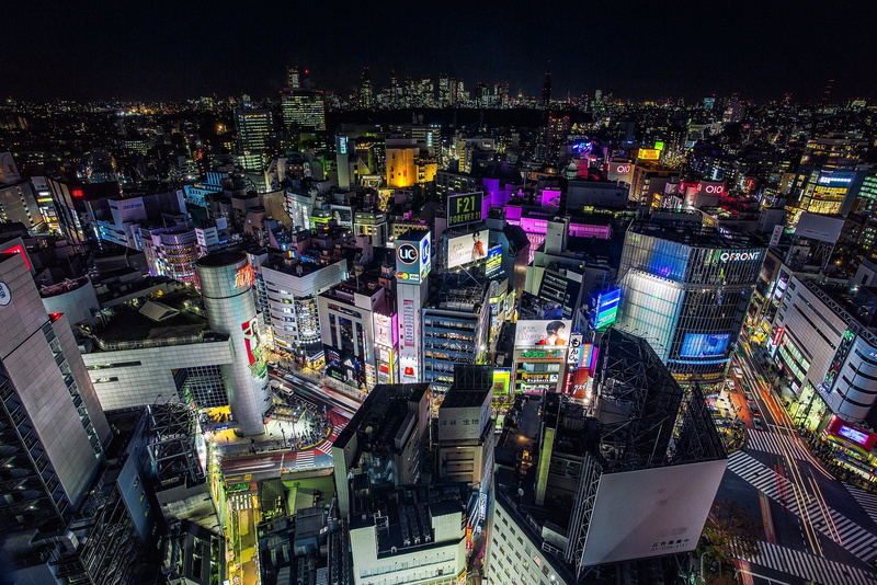 bridges, cities, light, ray, panorama, tower, rivers, architecture, 720P, japon, japan, towers, building, panoramic, night, way, monuments, tokyo