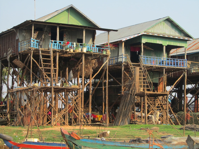 day, water, residential district, 4K, exterior, architecture, architecture design, cambodia, building exterior, wood - material, no people, design, landmark