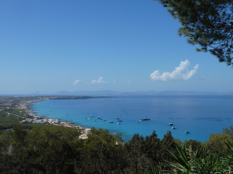 horizon over water, scenics - nature, sailboat, summer, nautical vessel, nature, land, outdoors, day, yacht, costa, formentera, sky, water, tranquility