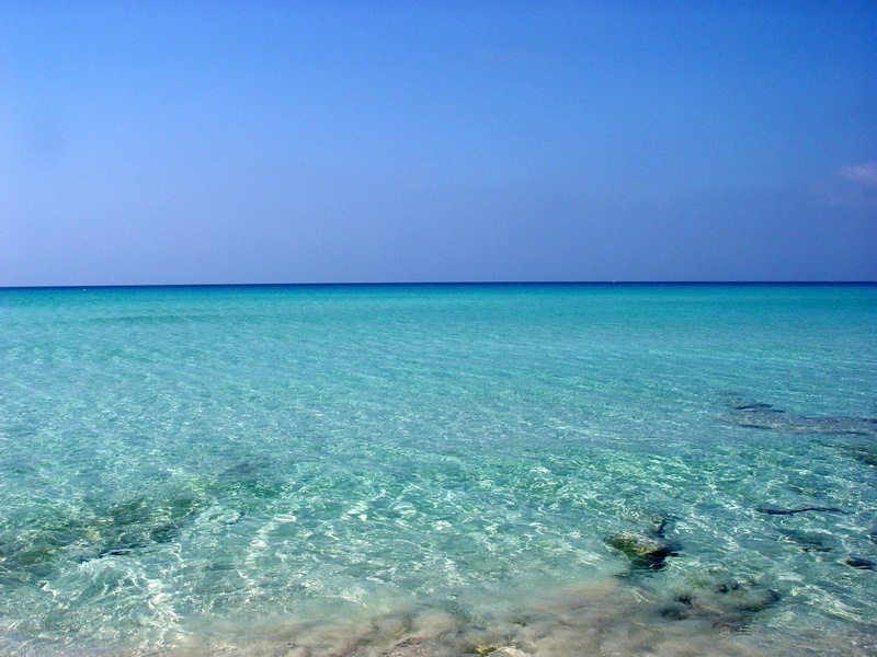 land, swimming, daytime, shallow, outdoors, 2K, scoglio, tranquility, day, summer, horizon, nature, sand, sea, tranquil scene, blue, beach, undersea, coastline
