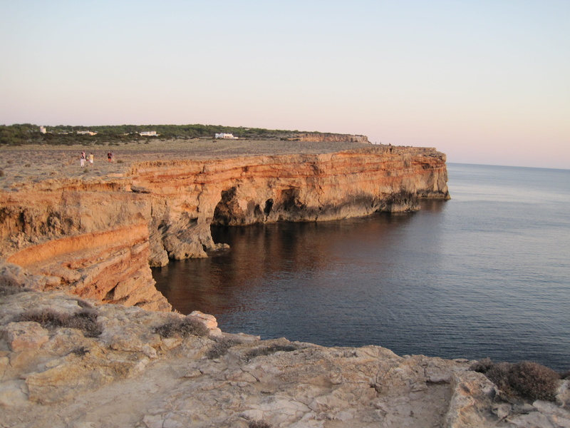 nature, Sunset, environment, 2K, cliff, scenics, non-urban scene, outdoors, water, sea, arid climate, rock - object, sunset september, eroded, landscape