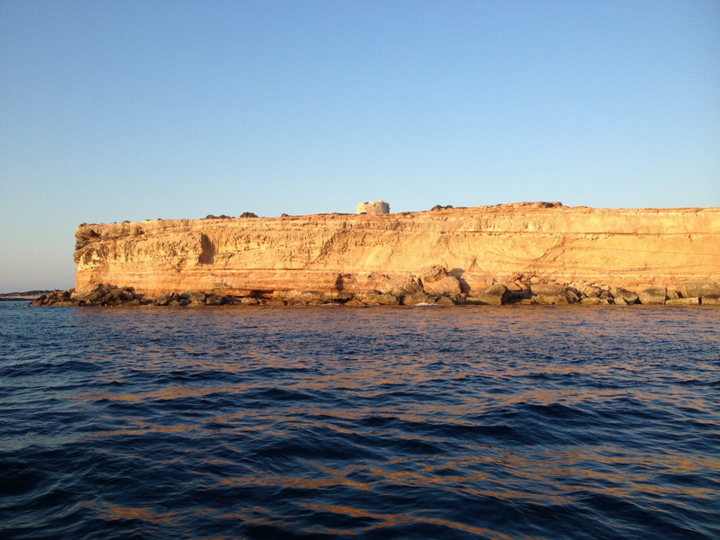 sea, rock formation, sky, land, no people, Mediterranean, Island, nature, eroded, clear sky, scenics - nature, coast, outdoors, tranquil scene, Formentera