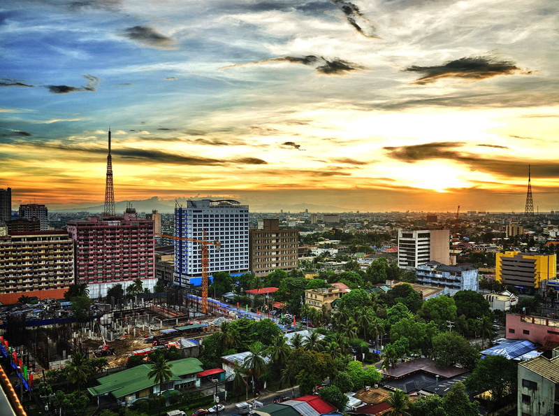 quezon, street, tree, skyscraper, nature, sunset, hdr, Asia/Philippines, building, rise, Photography, Beautiful, cloud - sky, built structure, building exterior