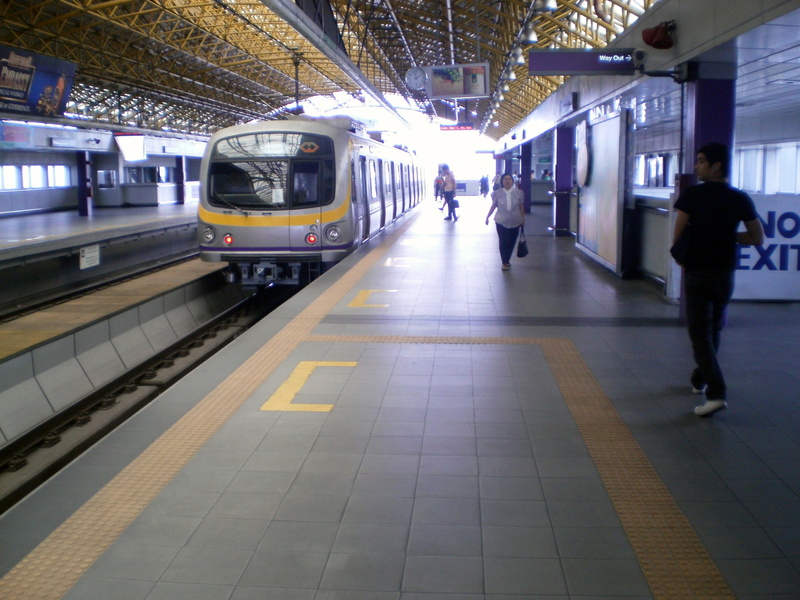railroad Station Platform, Philippines, city, 2K, real people, travel, arrival, subway Train, train, track, motion, Quezon City, passenger Train, illuminated