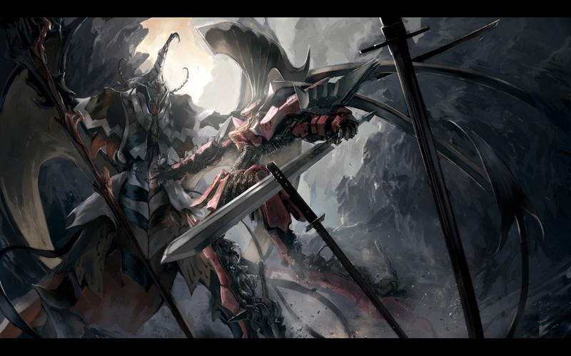 illustration, 1080P, robots, the five star stories, star, fighting, stories, 1920x1200, five, games, swords