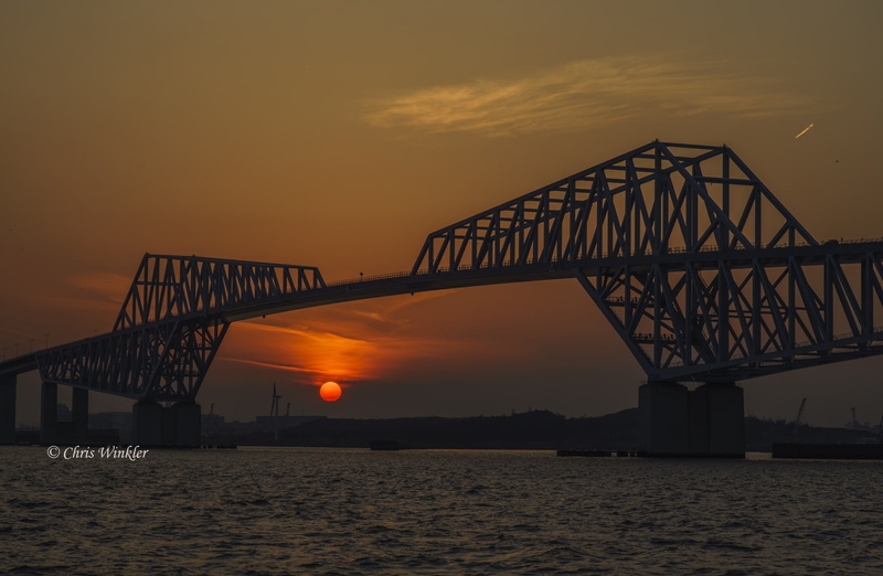 cloud - sky, sun, connection, Nature, Japan, architecture, gate, engineering, scenics - nature, bridge - man made structure, water, Alpha, beauty in nature