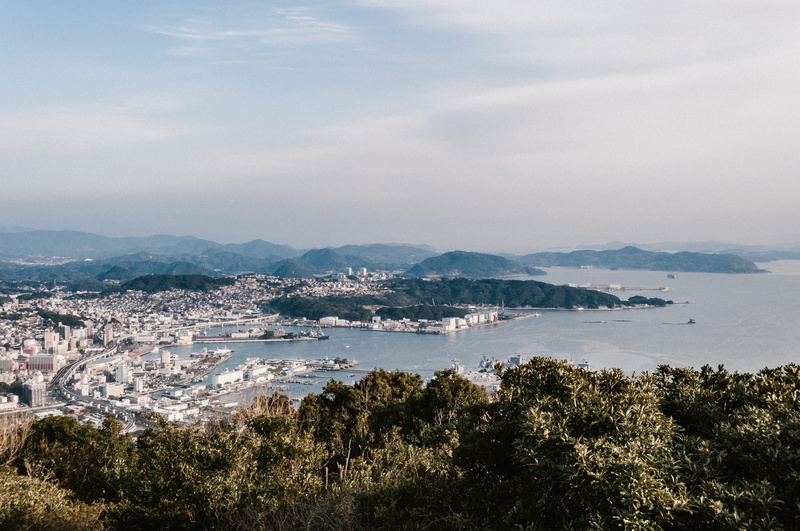 environment, seaside, mountain, cityscape, city, asium, water, cloud - sky, land, nagasaki, sea, sasebo, boat, peninsula, japan, tree, outside, sky, travel