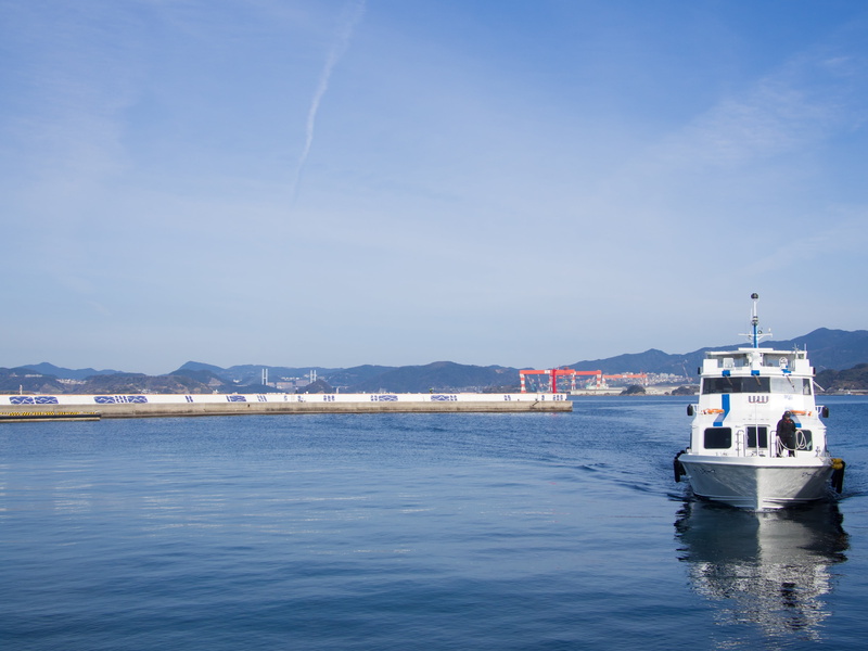 beauty in nature, transportation, nagasaki, japan, scenics - nature, cloud - sky, mountain range, travel, nature, day, craft, sky, waterfront, cruise ship