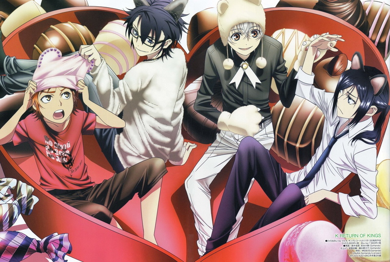 Kuroh Yatogami, Saruhiko Fushimi, K Project, 1080P, Anime, Adolf K. Weismann, Misaki Yata, Yashiro Isana