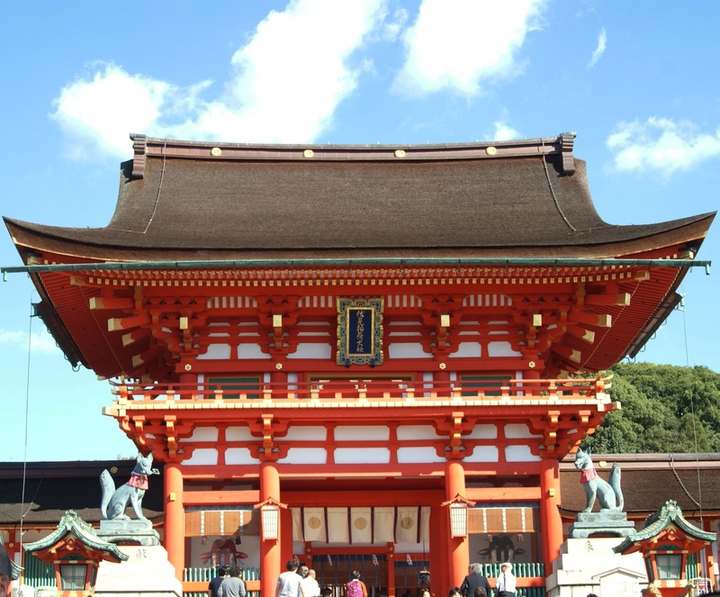 travel, tourism, incidental people, japan culture, outdoors, ancient, building, low angle view, chinese Culture, sky, built structure, famous Place, travel destinations